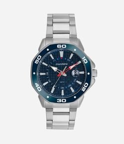 Relógio Cronógrafo Cromado Masculino Mondaine