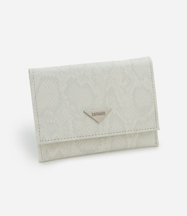 Carteira Envelope Pequena com Estampa Animal Print Cobra