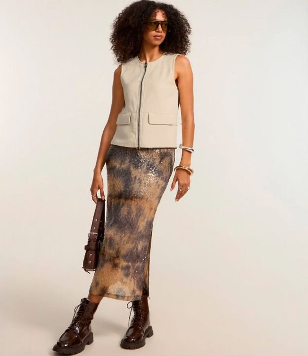 Cor: Bege | Tamanho: PP