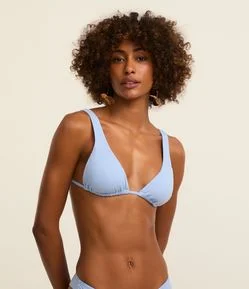 Biquíni Top Cortininha em Microfibra com Alças Largas