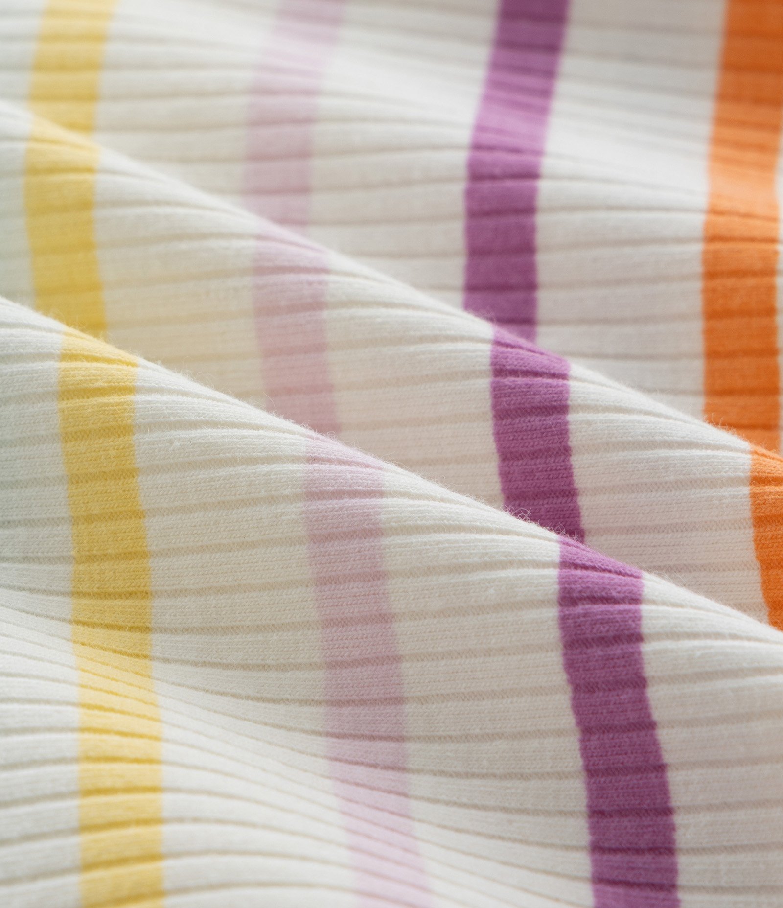 Vestido Infantil Canelado com Estampa Listrada - Tam 1 a 6 Anos Multicores 3