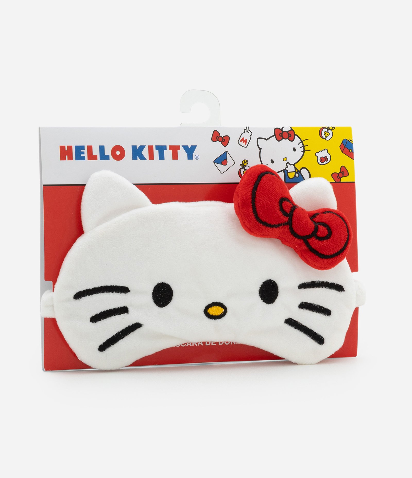 Máscara de Dormir Infantil Estampa Hello Kitty - Tam U Branco 3