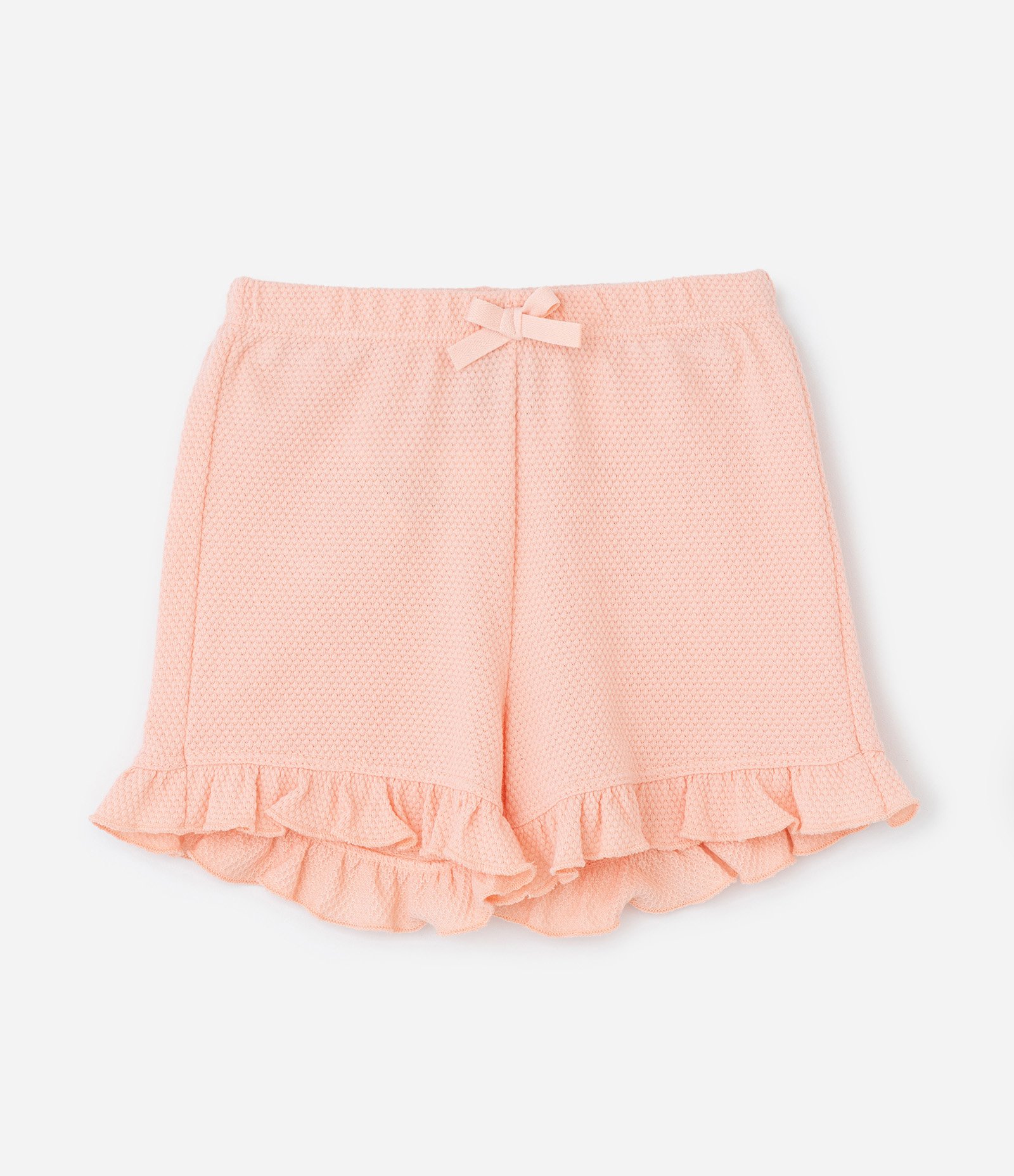 Conjunto Infantil Texturizado com Babadinhos - Tam 0 a 18 meses Rosa Pêssego 6