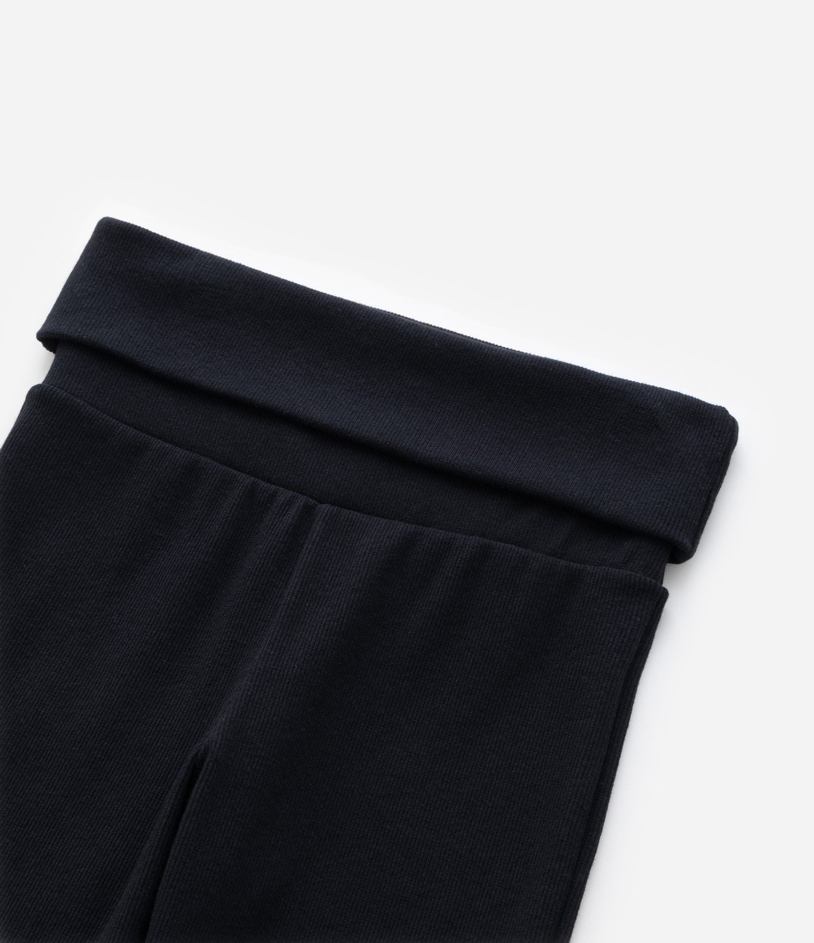 Calça Flare Infantil com Cós Dobrado - Tam 5 a 14 Anos Preto 4