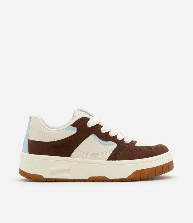 Cor: Bege/Marrom/Azul | Tamanho: 34