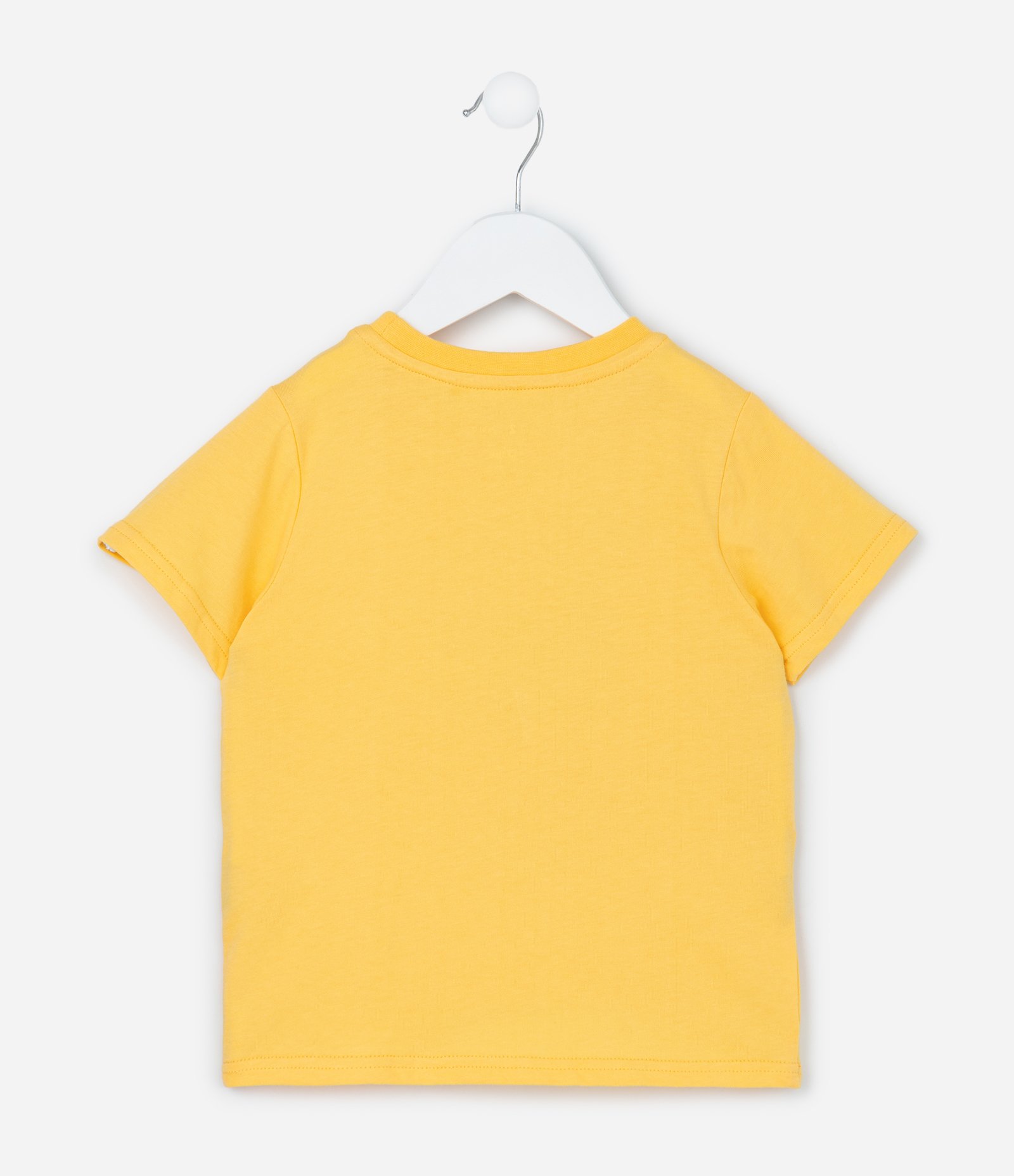 Conjunto Infantil com Estampa de Barquinhos - Tam 1 a 6 anos Amarelo/Azul 3