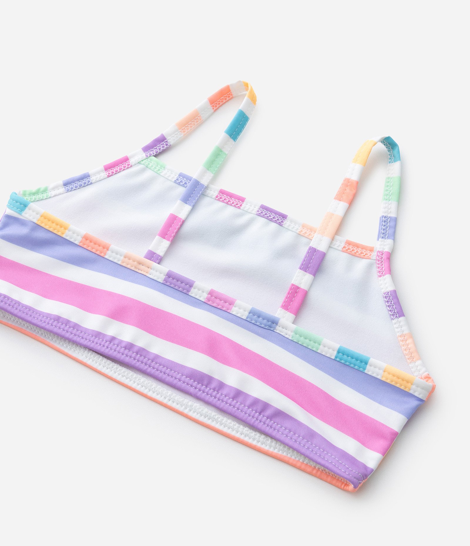 Biquíni Infantil com Proteção UV e Estampa Listrada - Tam 5 a 14 Anos Multicores 7