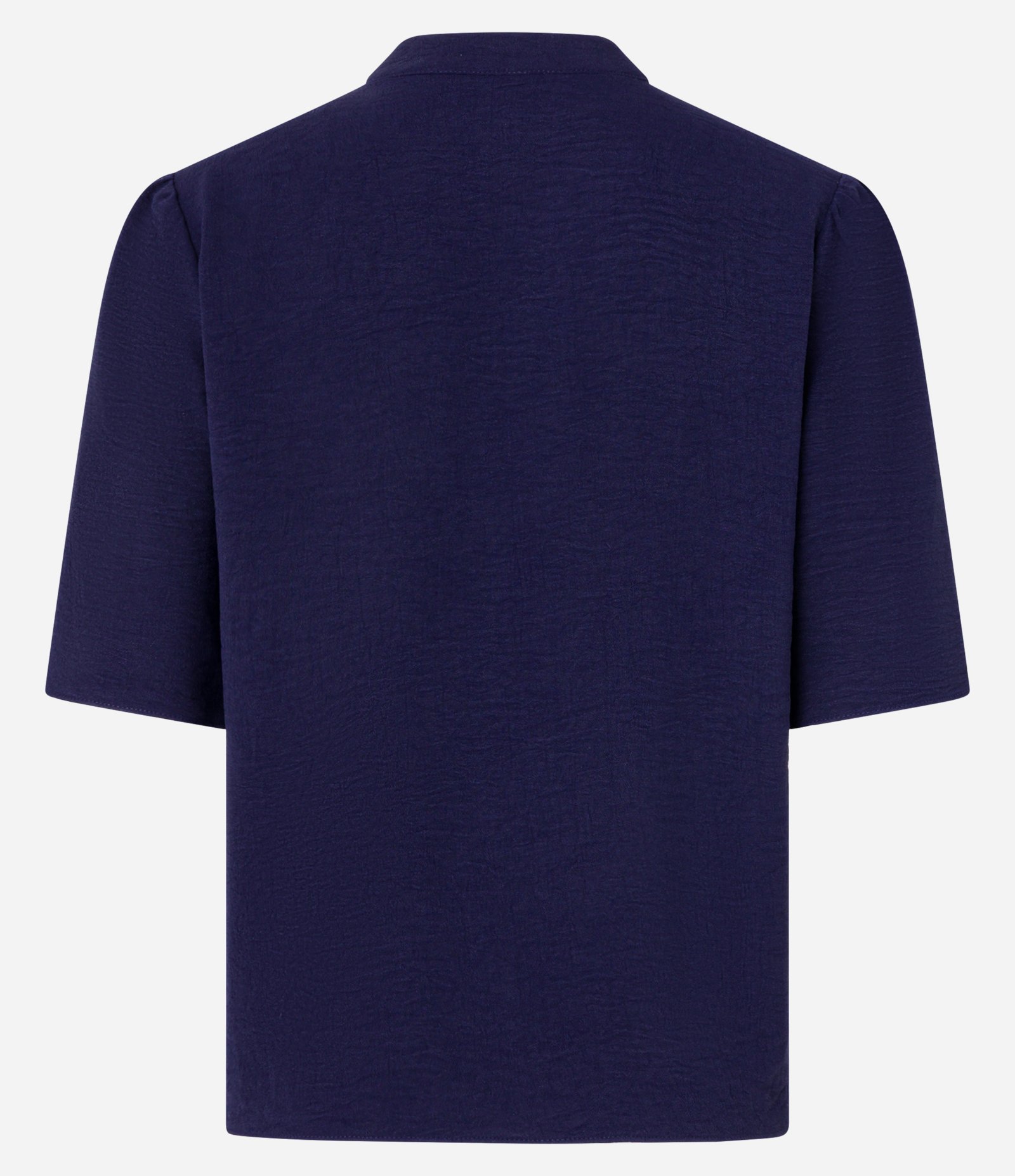 Blusa Texturizada em Crepe com Amarração Azul Marinho 6