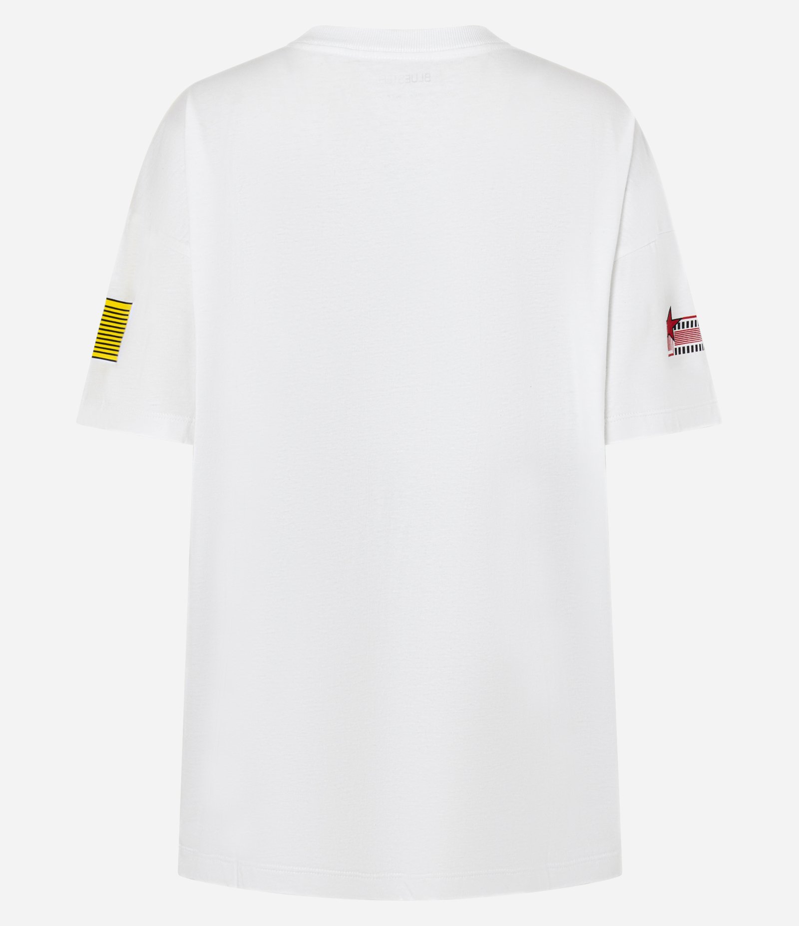 Camiseta Over em Algodão com Estampa Racer Branco 6