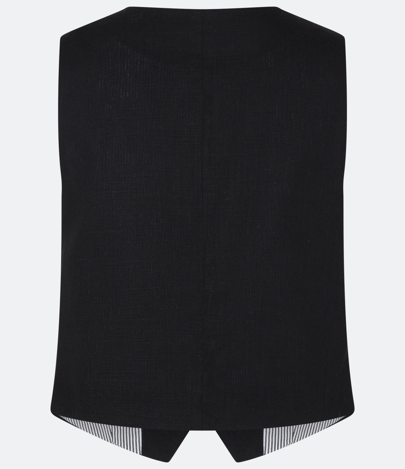 Colete Slim em Viscolinho com Botões Matizados Preto 6