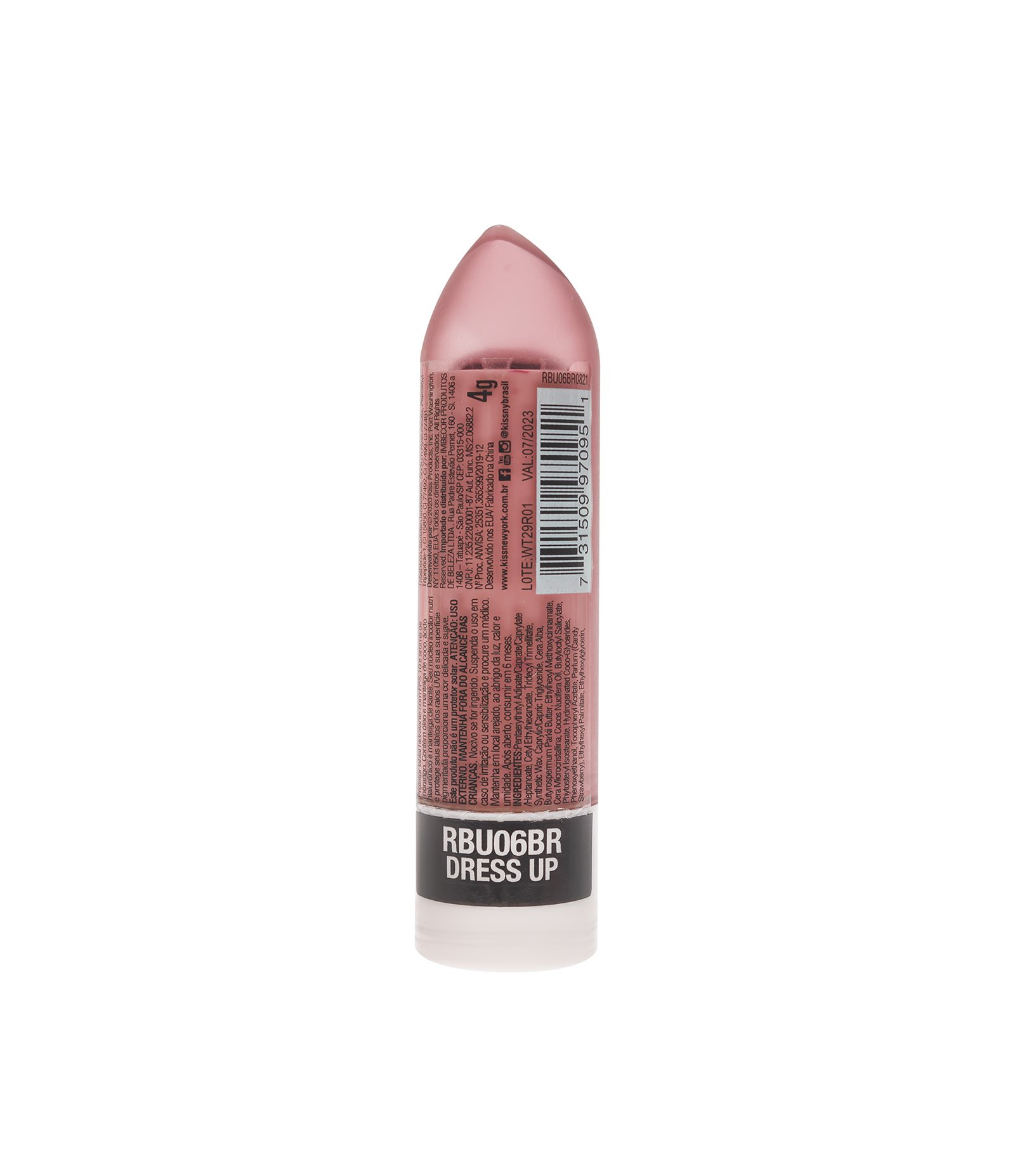 Protetor Labial Hidratane com Cor FPS10 Balm Up! Dress Up! Ruby Kisses Vinho 3