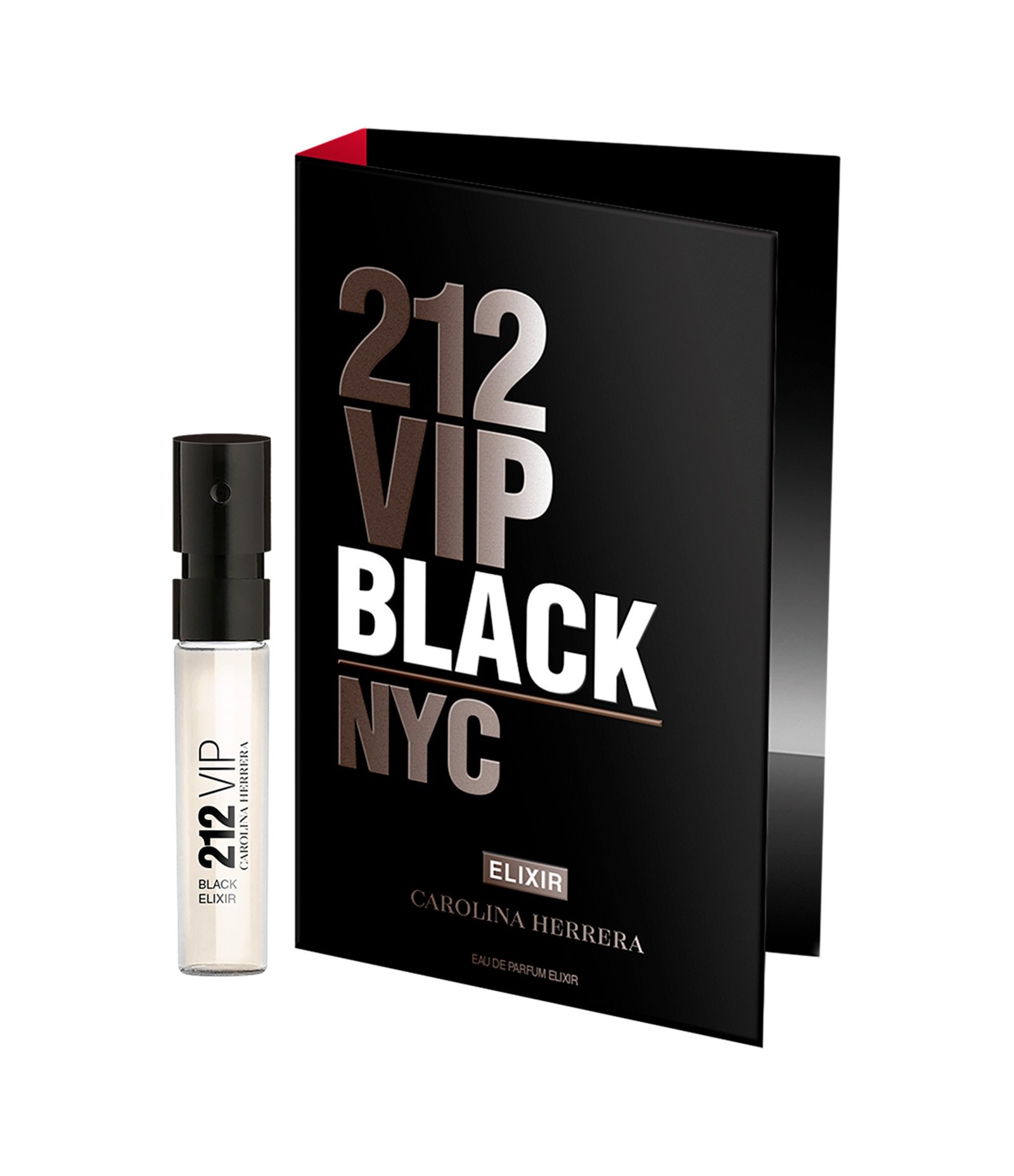 Brinde Amostra Carolina Herrera 212 VIP Black Elixir Eau de Parfum 1 5ml U 1