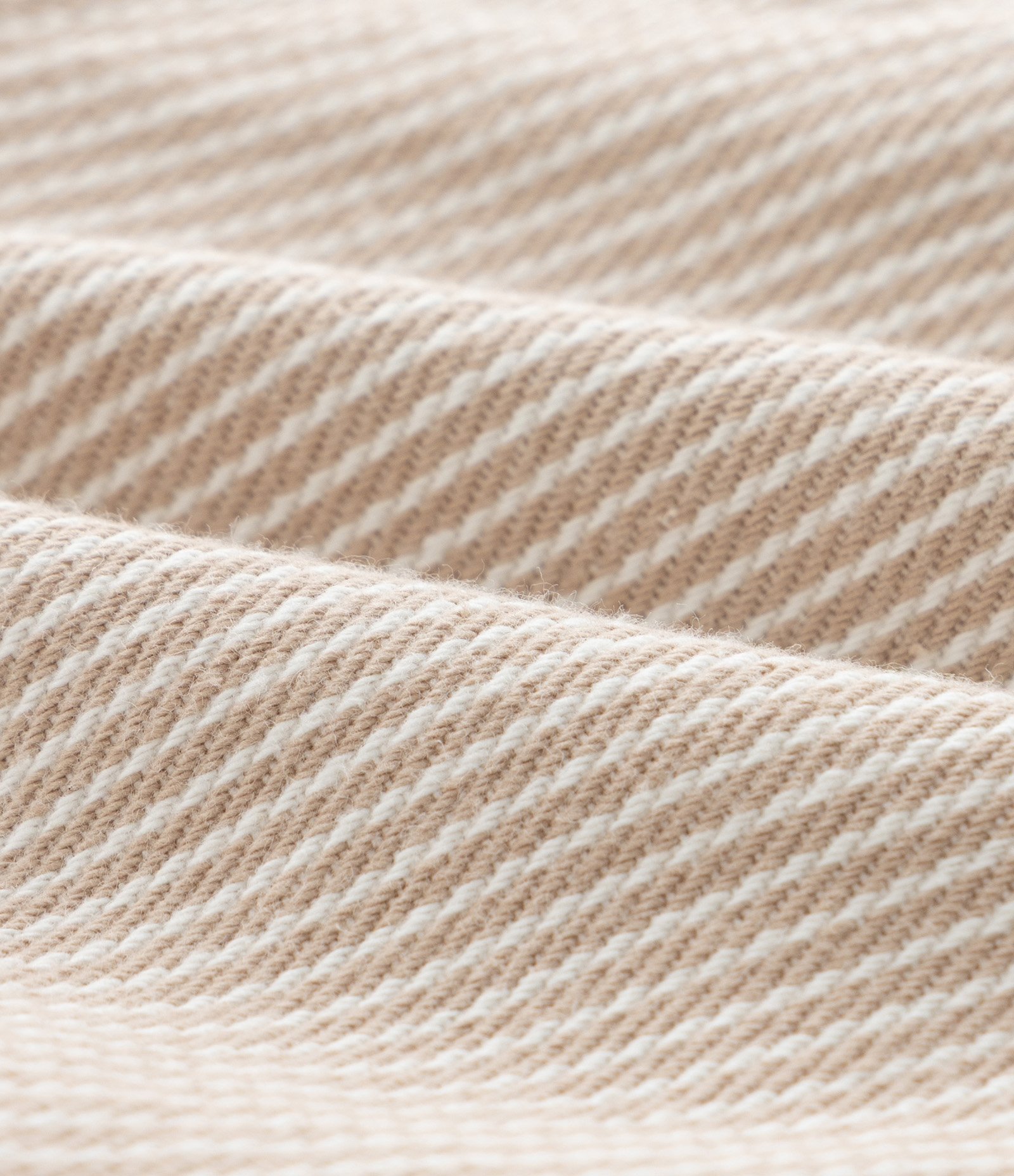 Bermuda Infantil em Sarja com Estampa de Listras - Tam 1 a 6 Anos Bege 3