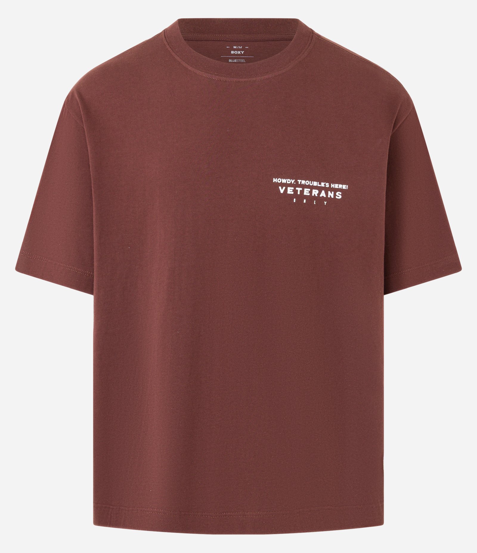 Camiseta Boxy em Algodão com Estampa Rodeo Rebels Marrom 5