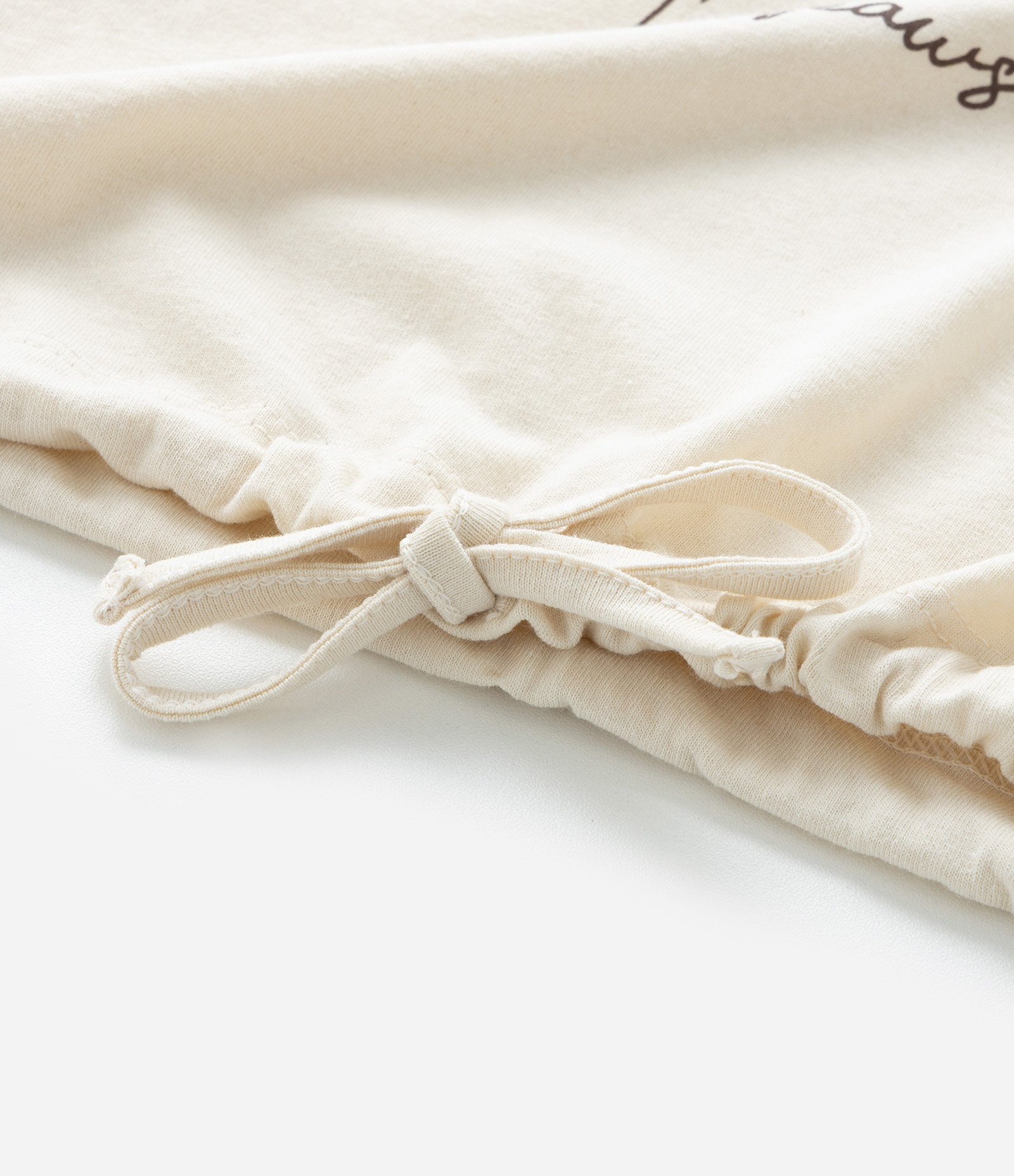 Pijama Infantil com Amarração e Estampa Urso - Tam 5 a 12 Anos Bege/Rosa 8