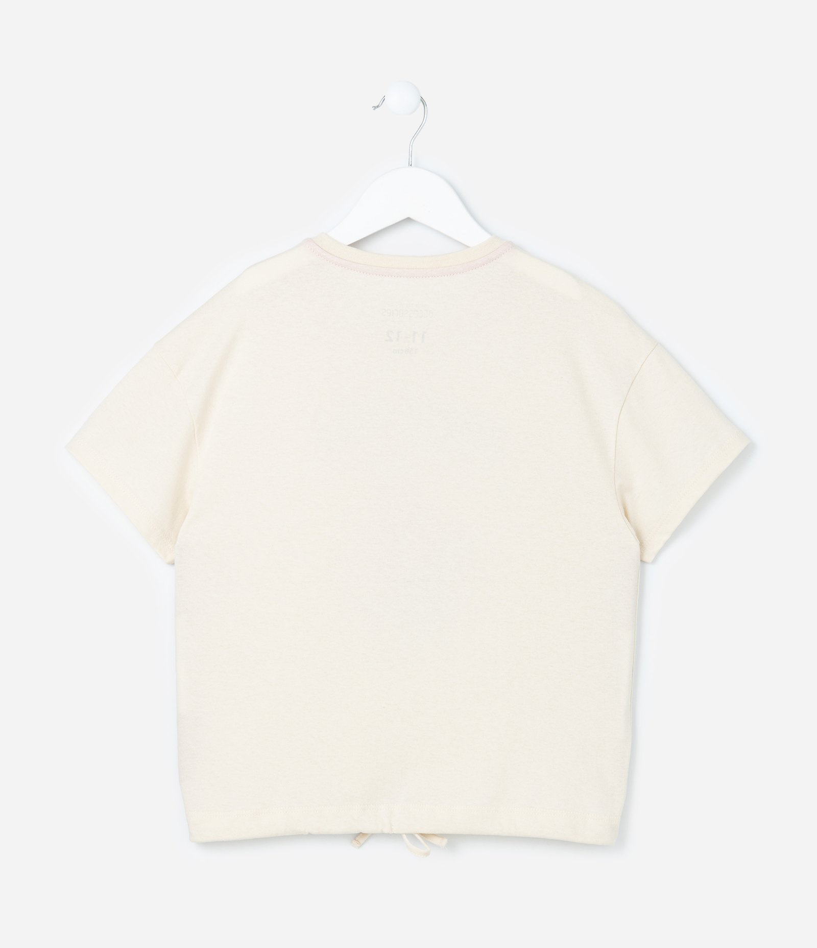 Pijama Infantil com Amarração e Estampa Urso - Tam 5 a 12 Anos Bege/Rosa 3