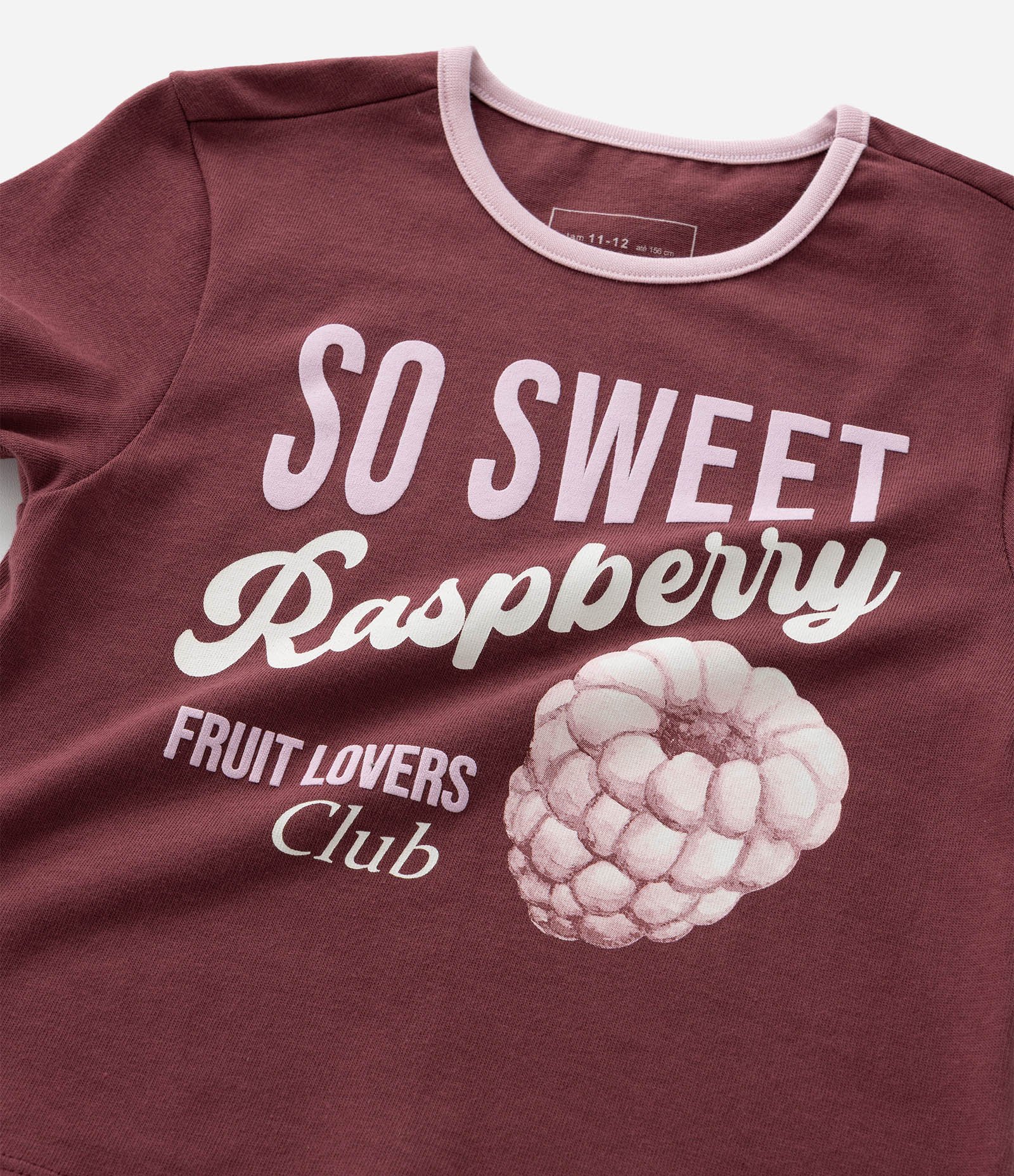 Camiseta Infantil com Estampa Fruta - Tam 5 a 16 Anos Vermelho 7