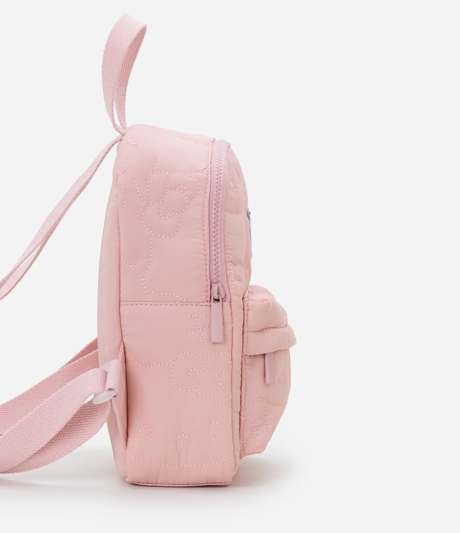 Mochila Infantil com Bolsinho Frontal e Estampa do Hello Kitty - Tam Único Rosa 2