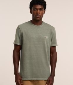 Camiseta Comfort em Algodão com Estampa Lettering Pontos Turísticos RJ