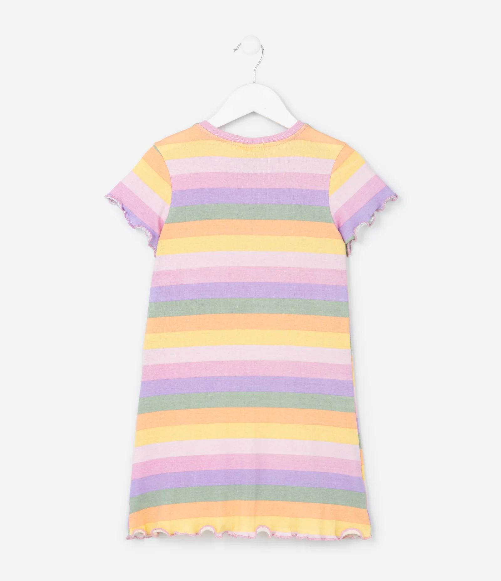 Camisola Infantil em Ribana com Estampa de Listras e Lettering com Formato de Coração - Tam 5 a 14 Anos Multicores 2