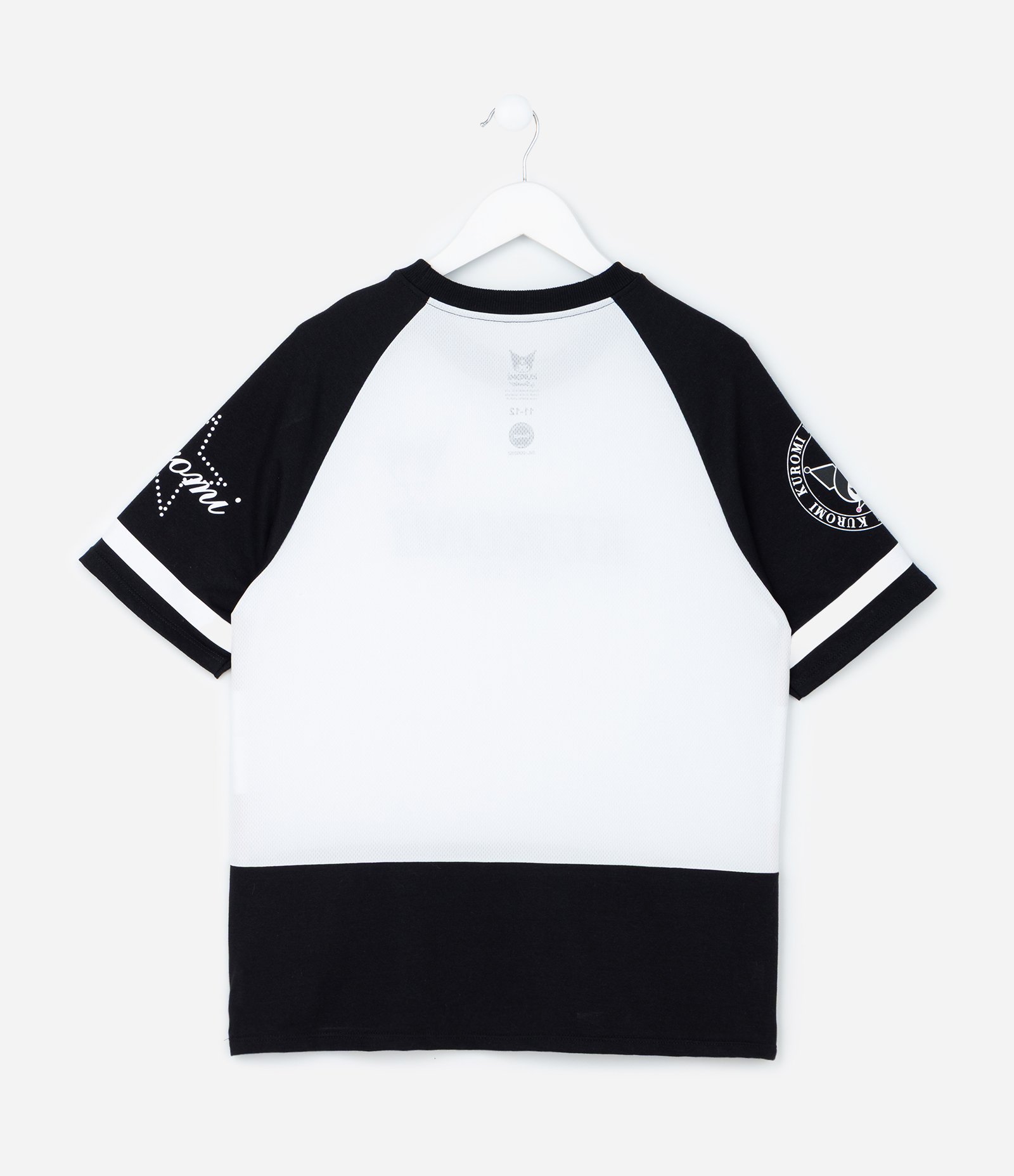 Camiseta Infantil com  Recortes e Estampa Kuromi - Tam 5 a 14 Anos Preto/Branco 2