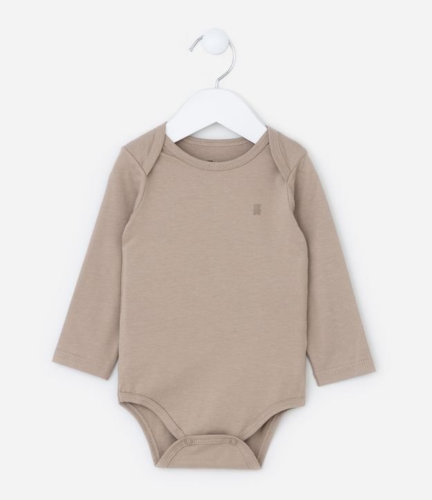 Cor: Marrom Claro | Tamanho: 3-6M