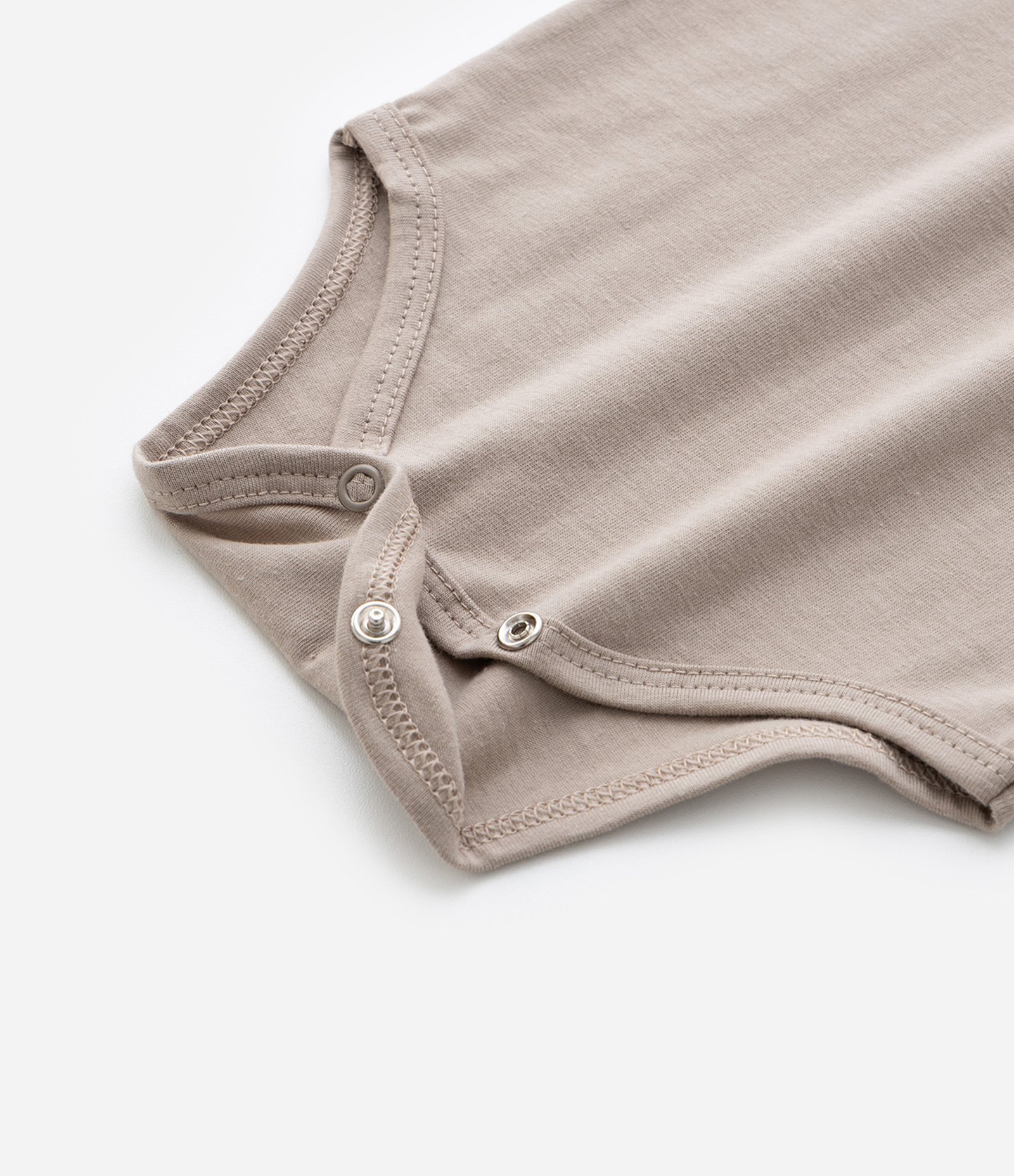 Body Infantil em Algodão Básico - Tam RN a 18 meses Marrom Claro 5