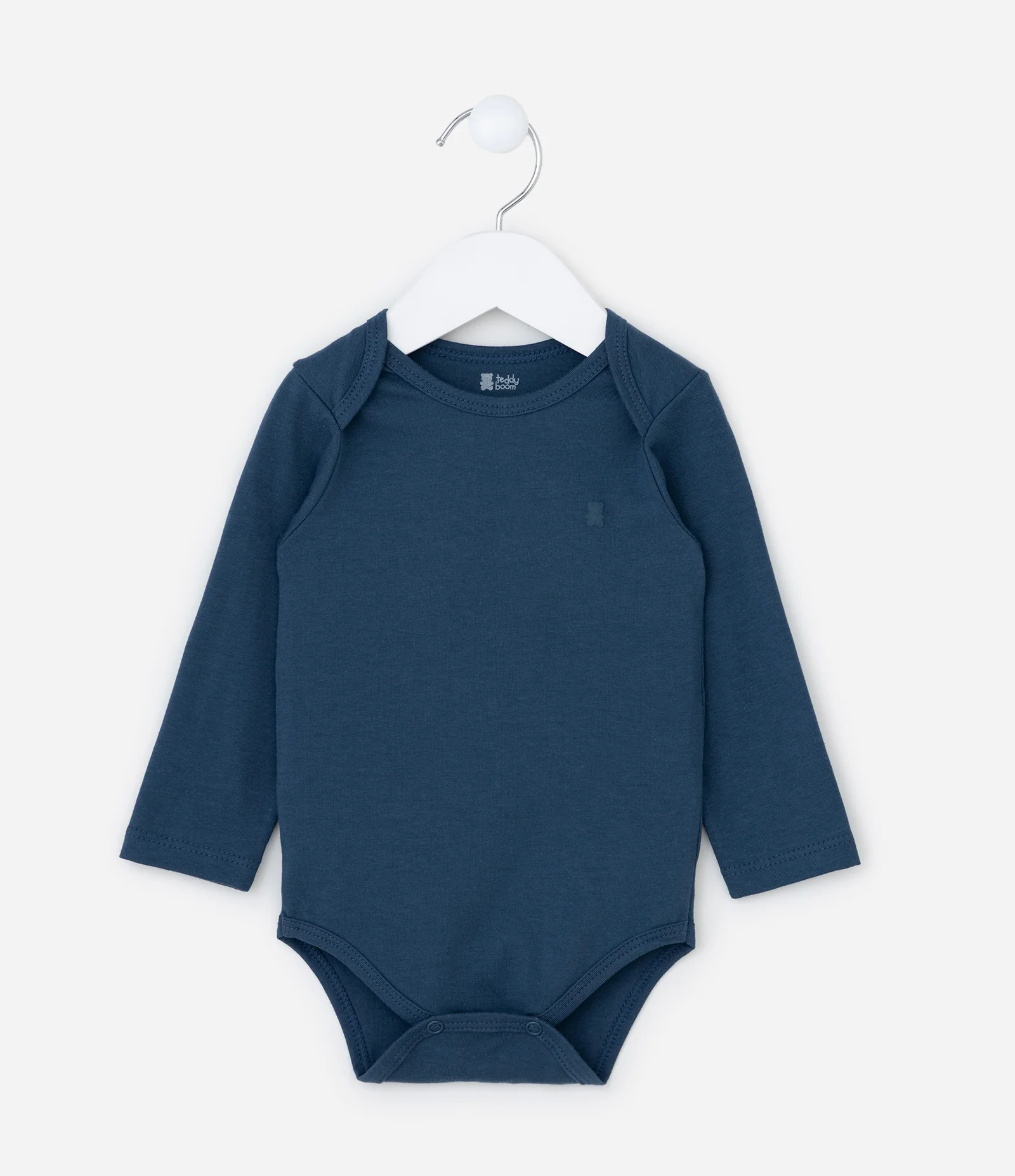 Body Infantil em Algodão Básico - Tam RN a 18 meses Azul 2