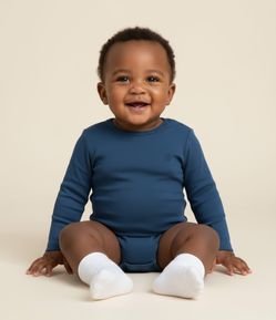 Body Infantil em Algodão Básico - Tam RN a 18 meses