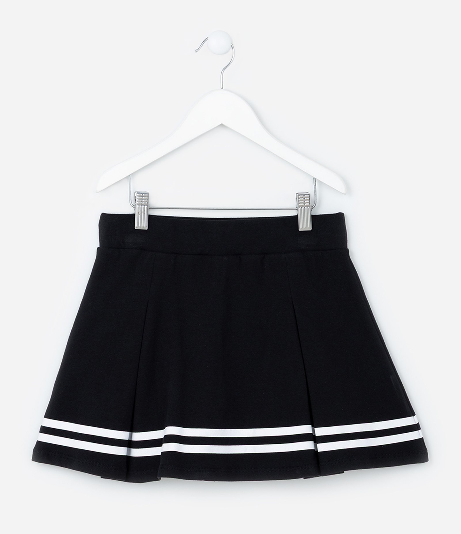 Short Saia College Infantil Kuromi - Tam 5 a 14 Anos Preto 2