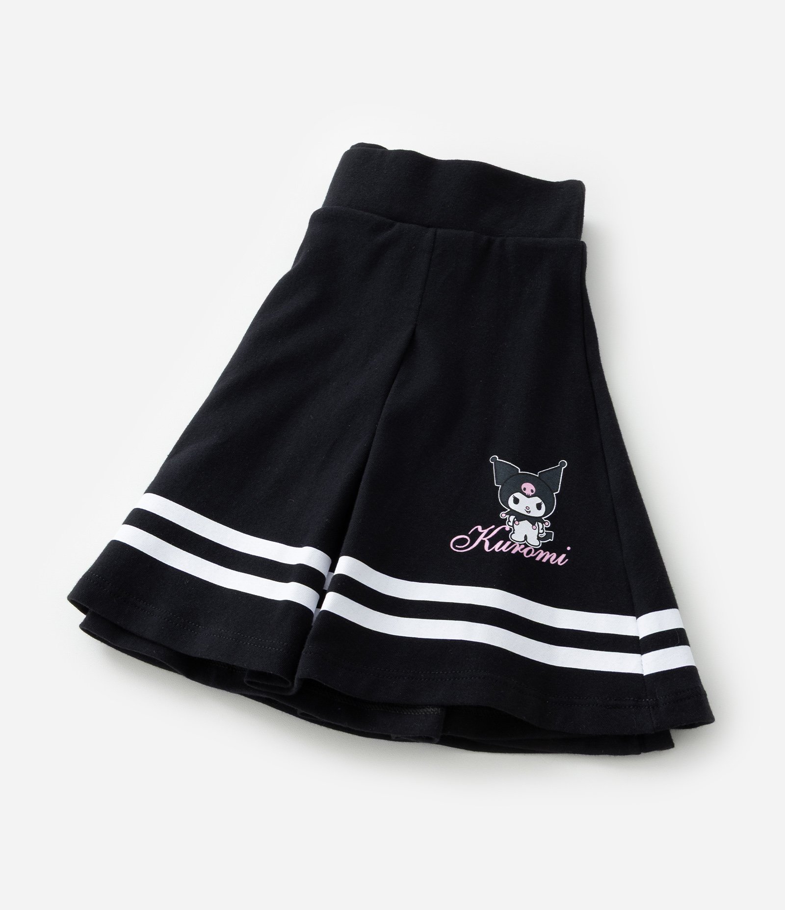 Short Saia College Infantil Kuromi - Tam 5 a 14 Anos Preto 3