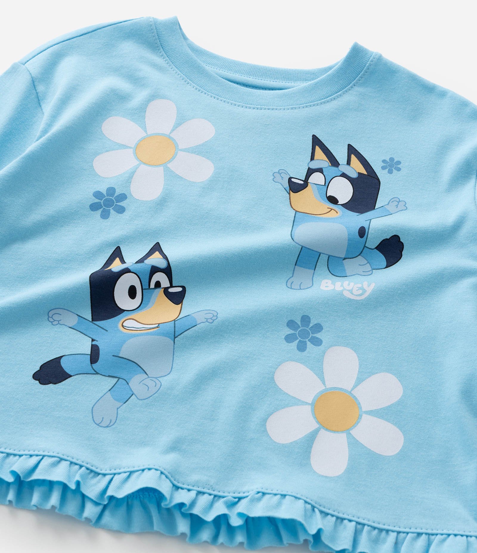 Blusa Infantil com Babadinho e Estampa Bluey - Tam 1 a 6 Anos Azul 5