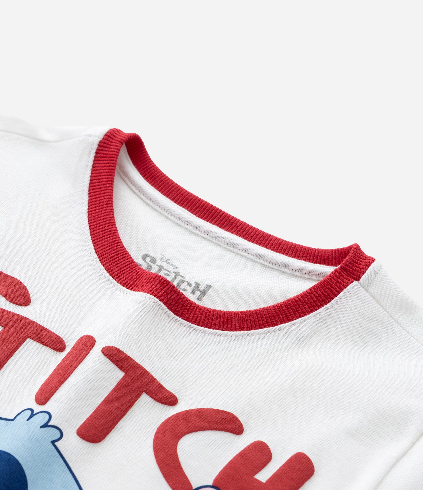Blusa Infantil com Estampa do Stitch - Tam  5 a 14 Anos Branco 4