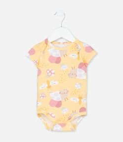 Body Infantil com Estampa Bichinhos - Tam RN a 18 meses