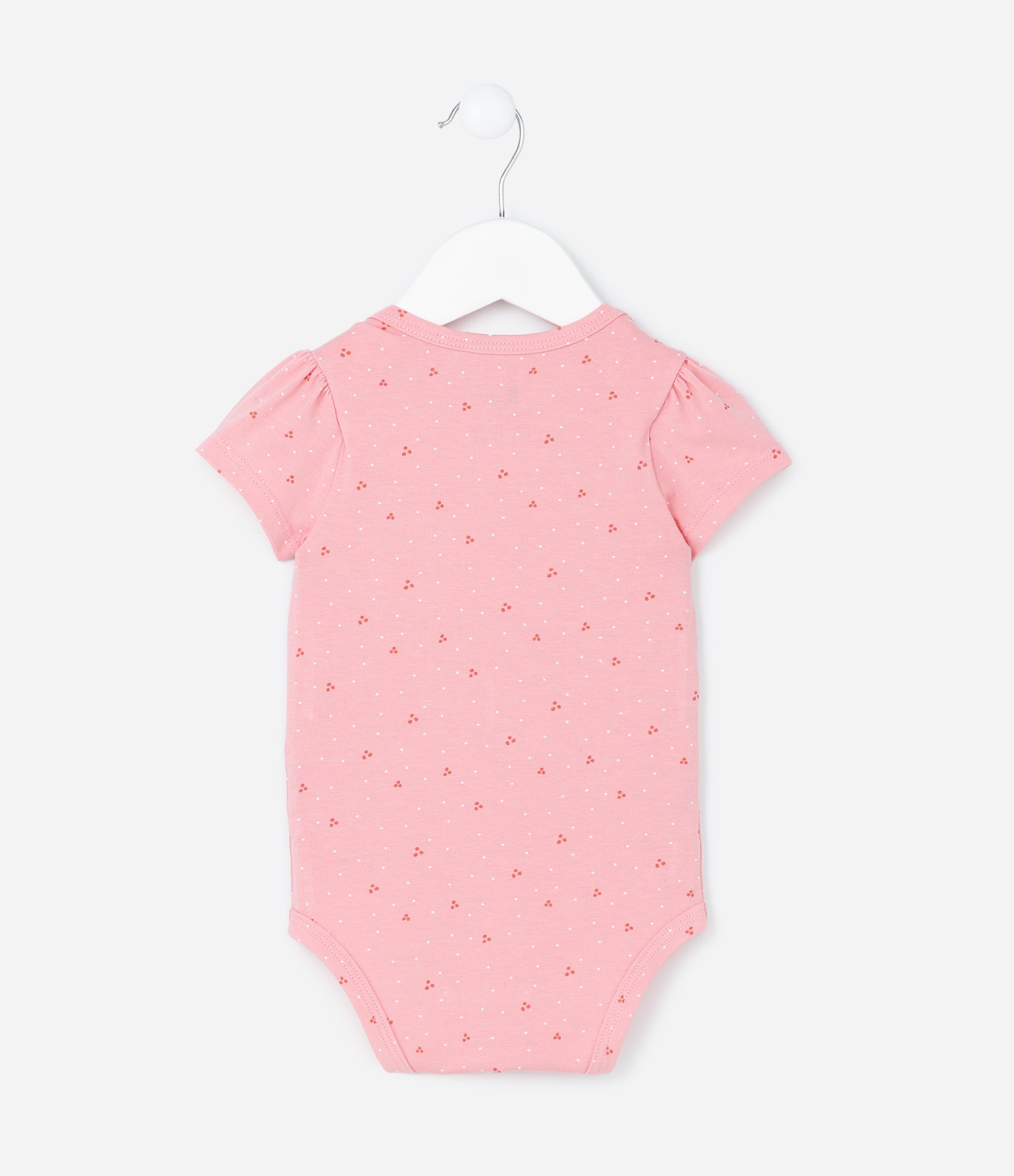 Body Infantil com Bolsinho Estampa de Gatinha - Tam RN a 18 meses Rosa 3