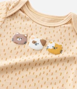 Body Infantil com Estampa de Bichinhos - Tam RN a 18 meses