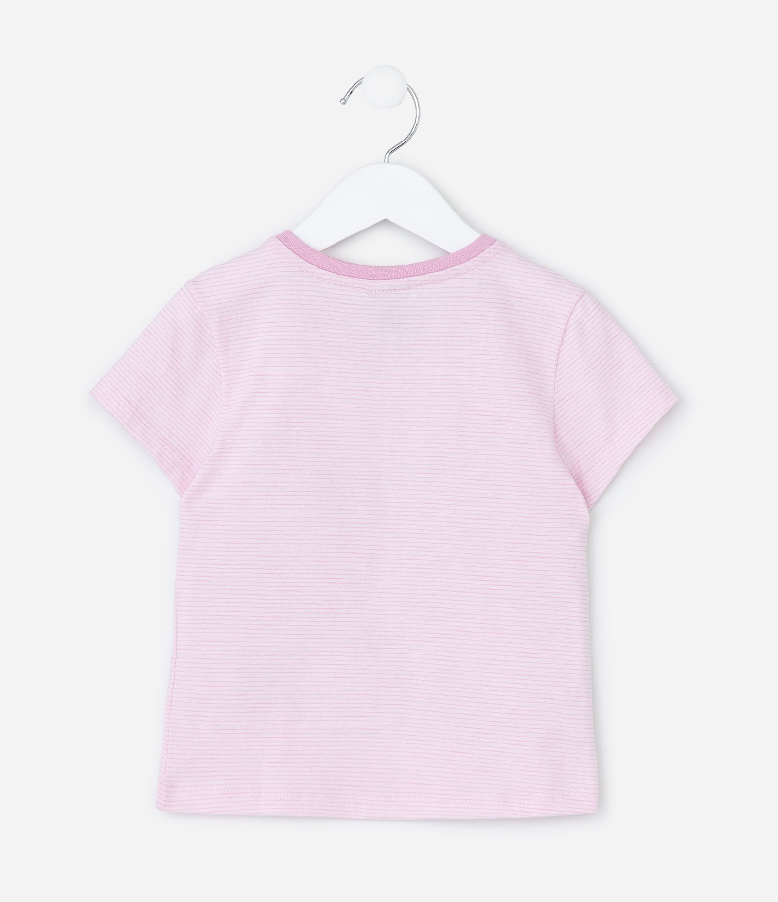 Pijama Curto Infantil com Estampa Listrada Hello Kitty - Tam 2 a 6 Anos Rosa 3