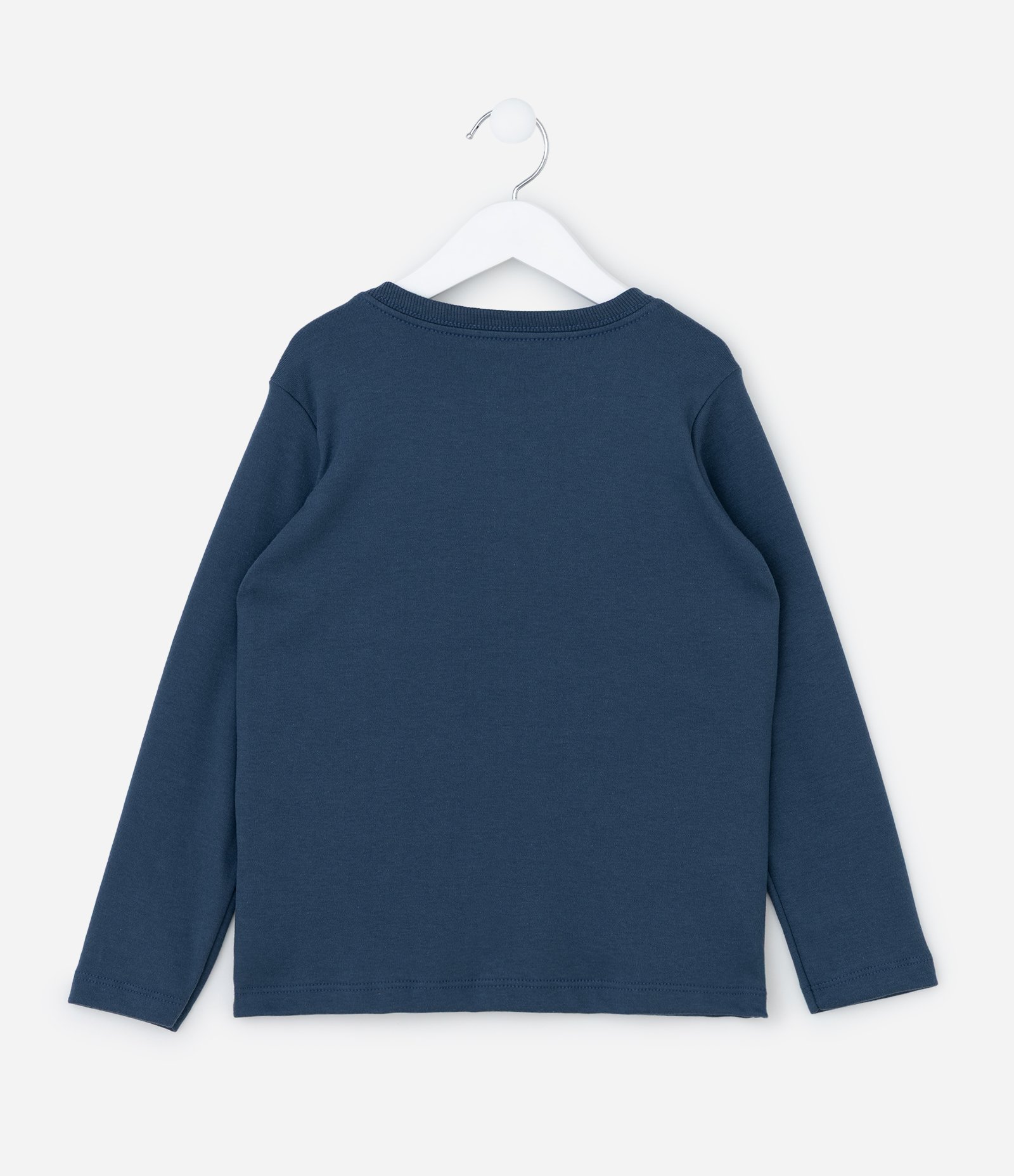 Camiseta Infantil com Bordado Carros de Corrida - Tam 1 a 6 Anos Azul 2