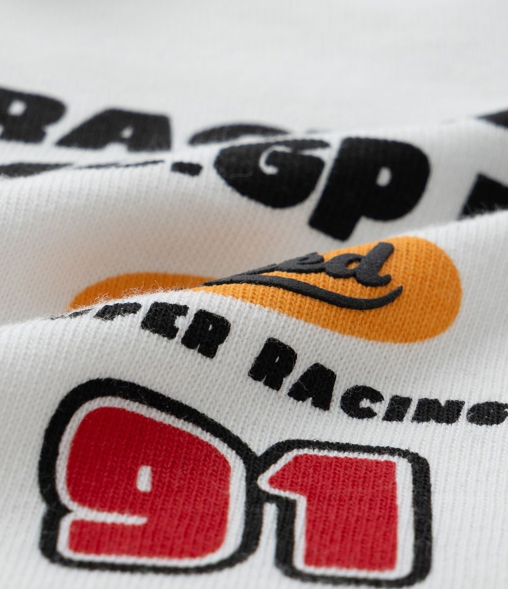 Camisa Infantil Polo com Estampa de Carro Racing Tam a 5/6