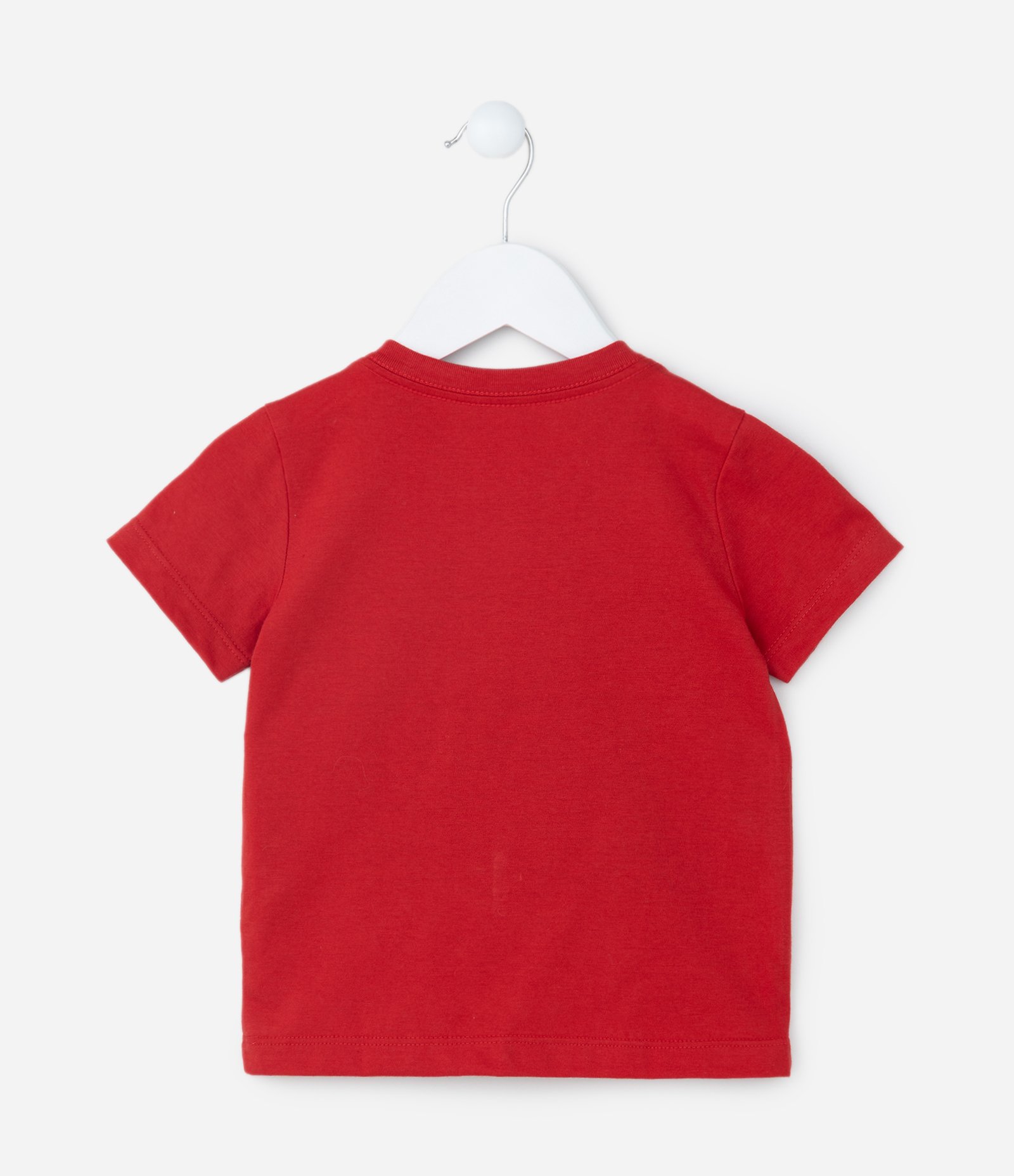 Camiseta Infantil com Estampa Carro de Corrida - Tam  1 a 6 Anos Vermelho 2