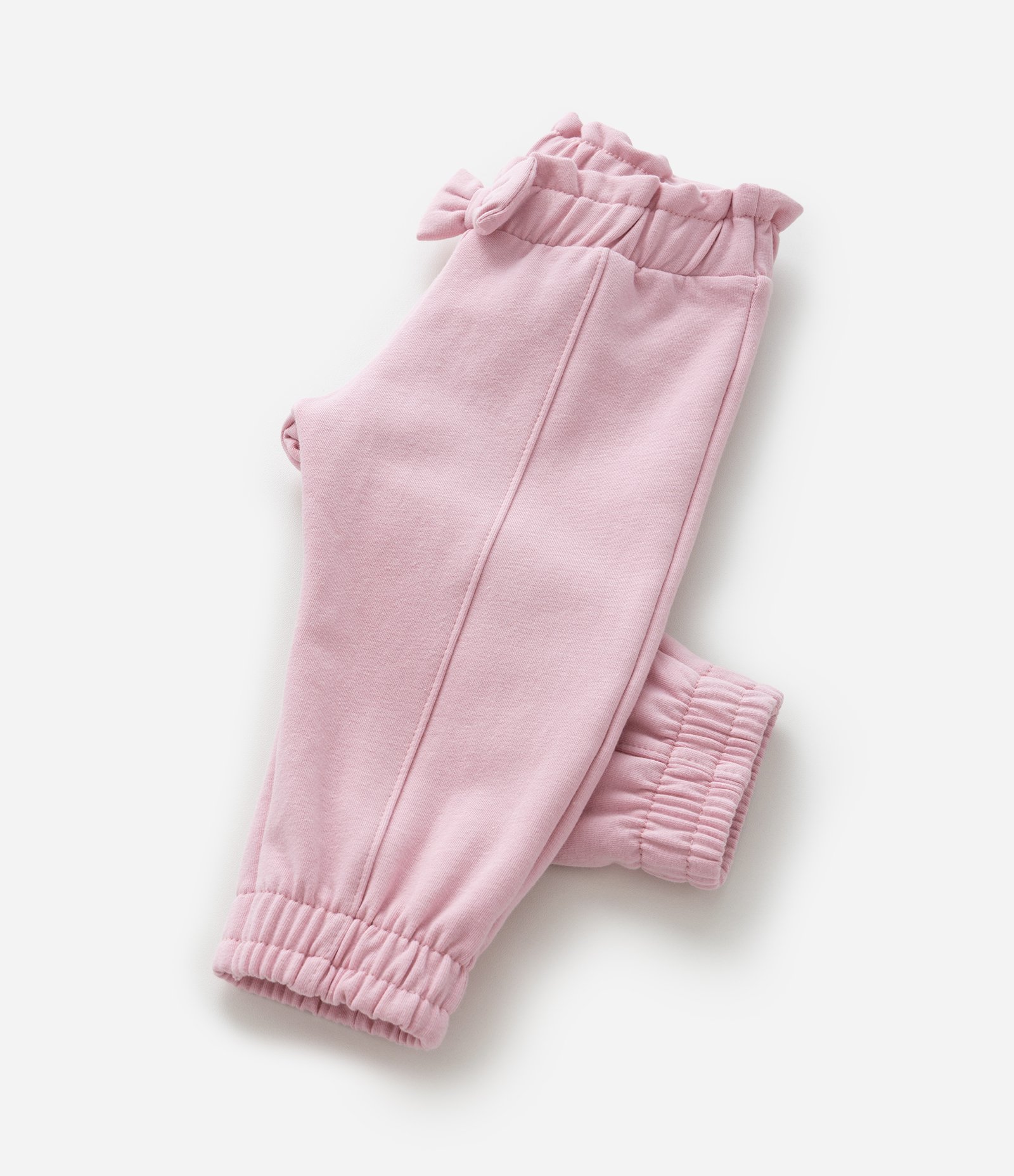 Calça Clochard Infantil Quentinha com Lacinho Aplicado - Tam 0 a 18 meses Rosa 6