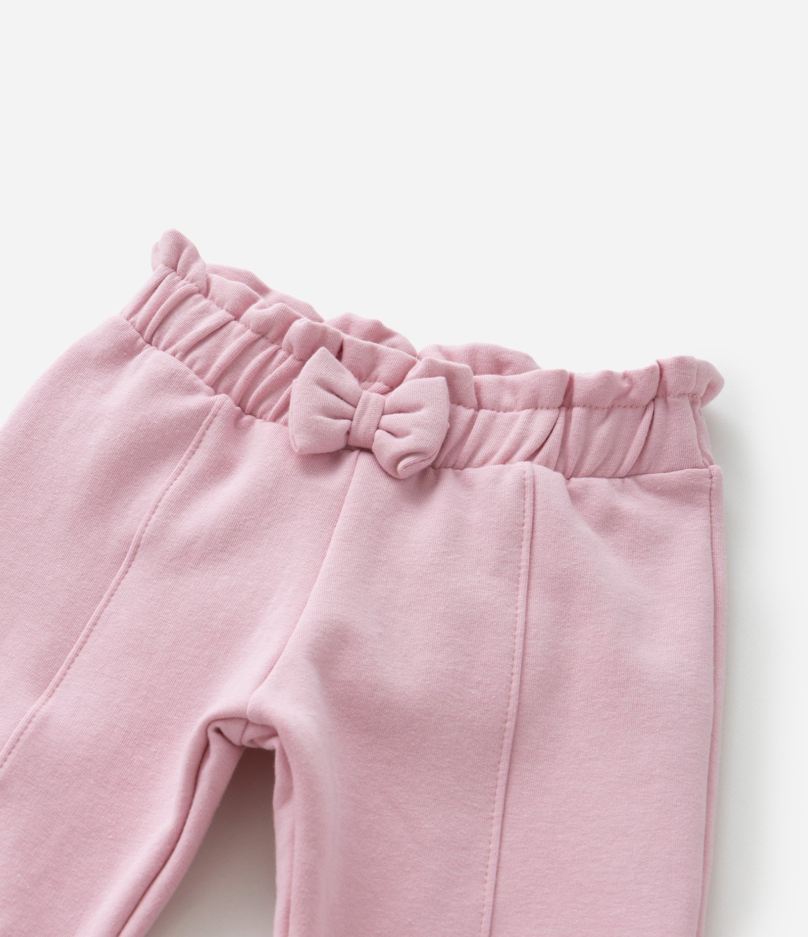 Calça Clochard Infantil Quentinha com Lacinho Aplicado - Tam 0 a 18 meses Rosa 7