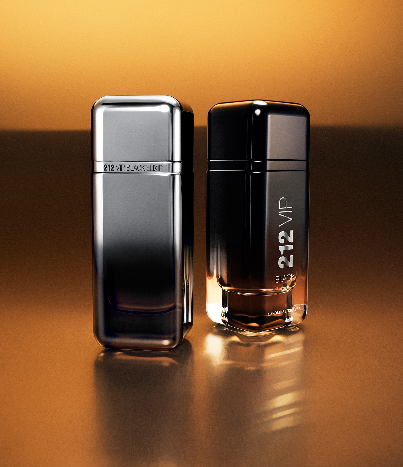 Coffret Perfume Carolina Herrera 212 VIP Black Eau de Parfum 100ml + Gel de Banho 100ml KIT 3