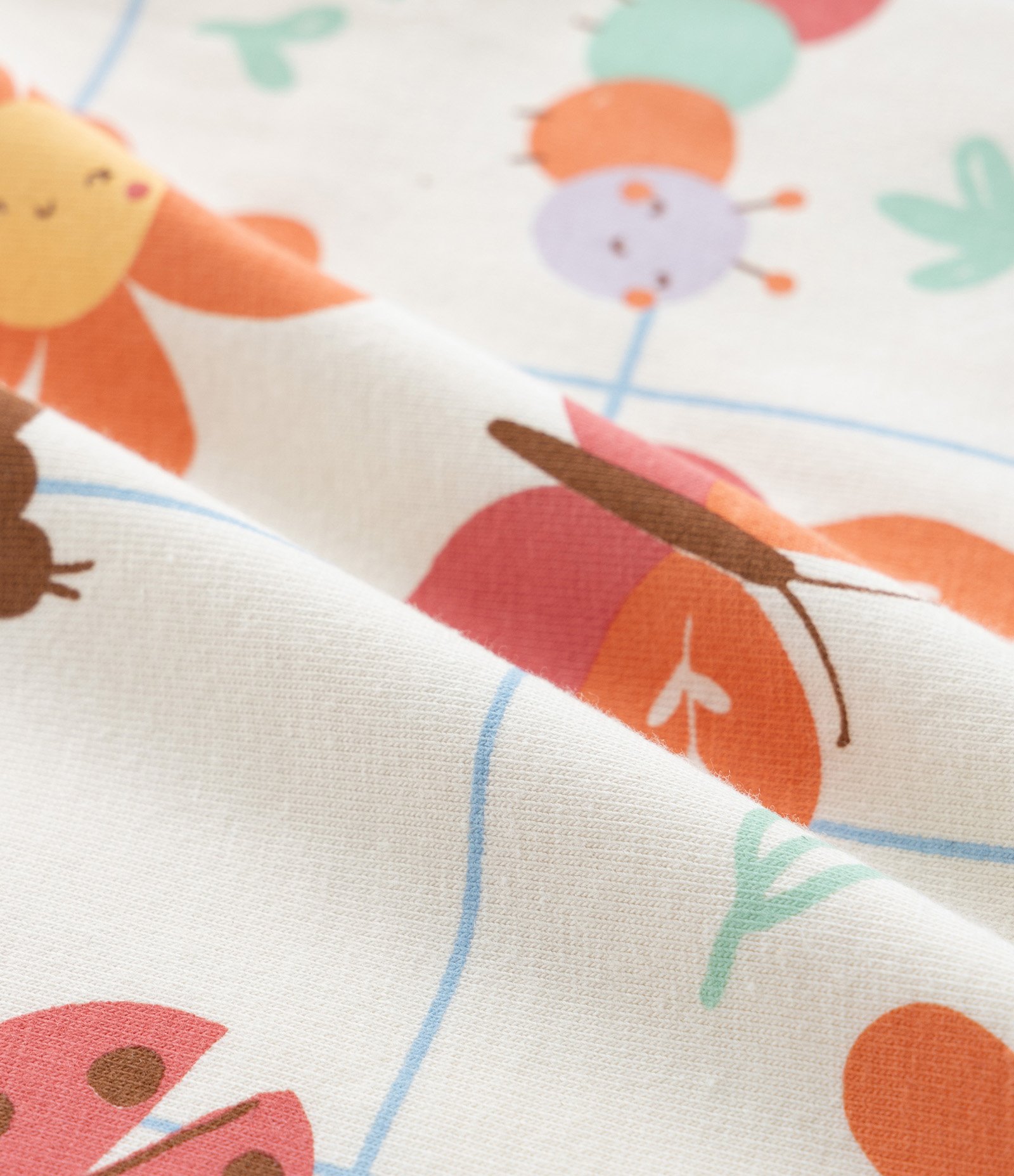 Body Infantil com Estampa Bichinhos e Florzinhas - Tam RN a 18 meses Bege 4