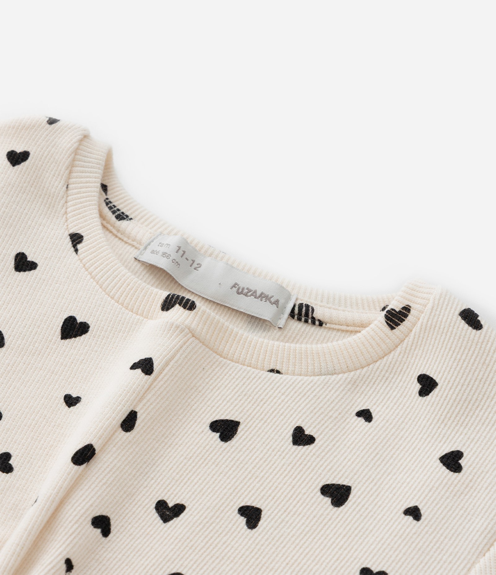 Blusa Infantil em Ribana com Nó Frontal - Tam 5 a 14 Anos Bege 4