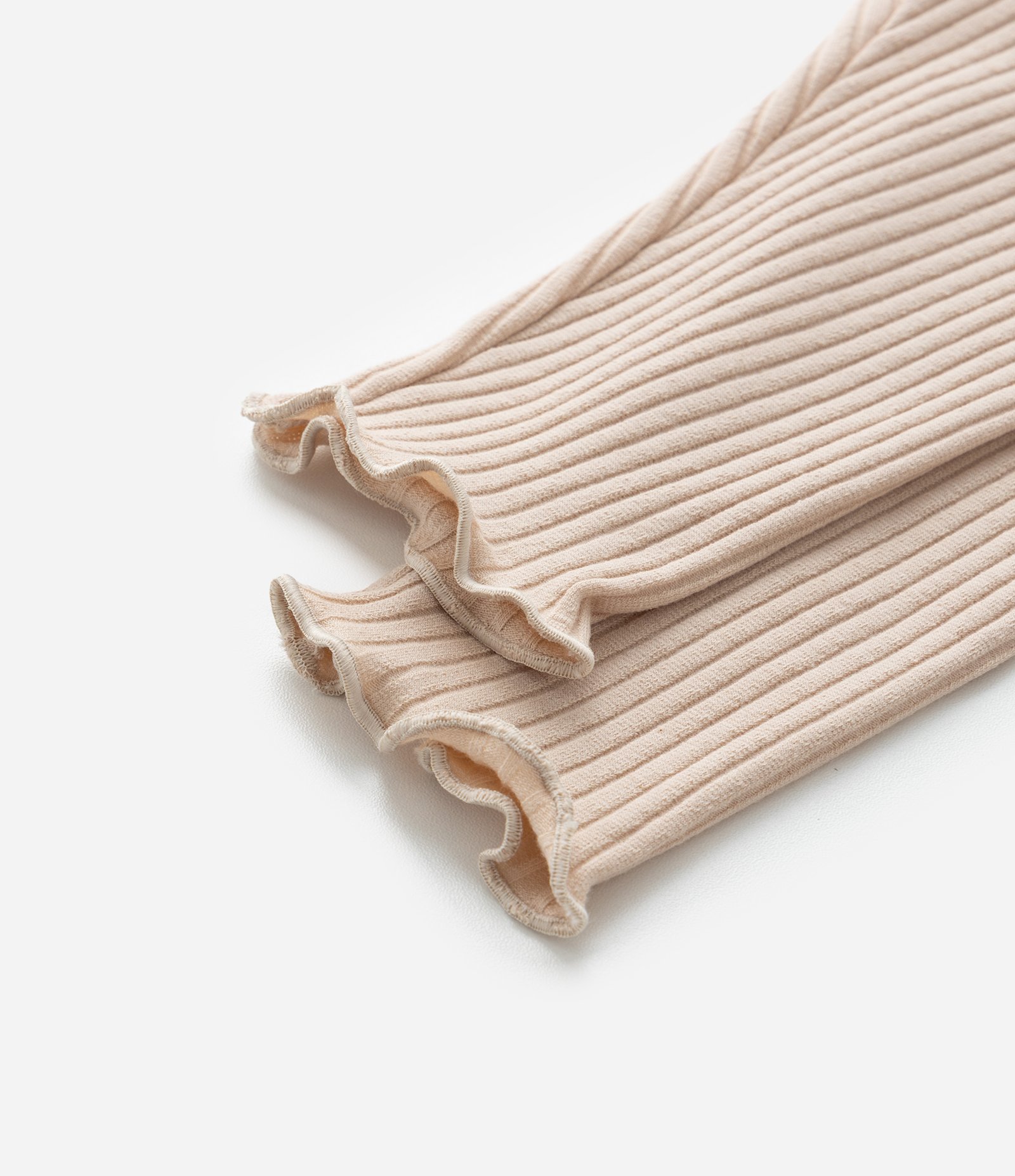 Conjunto Infantil Texturizado com Gola Laço - Tam Meia 0 a 18 meses Branco/Bege 9