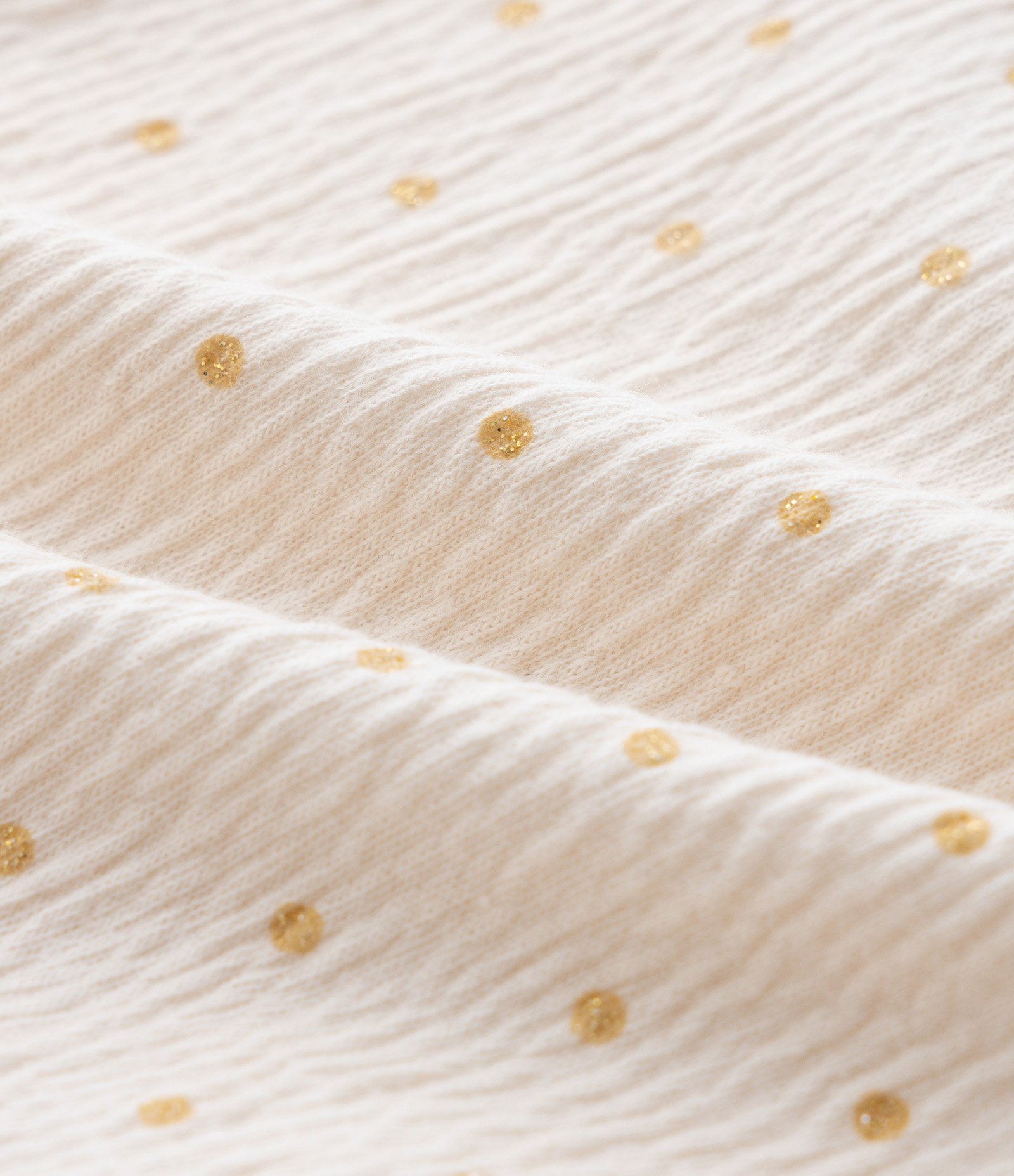 Vestido Body Infantil com Textura e Estampa Poá - Tam 0 a 18 meses Bege 3