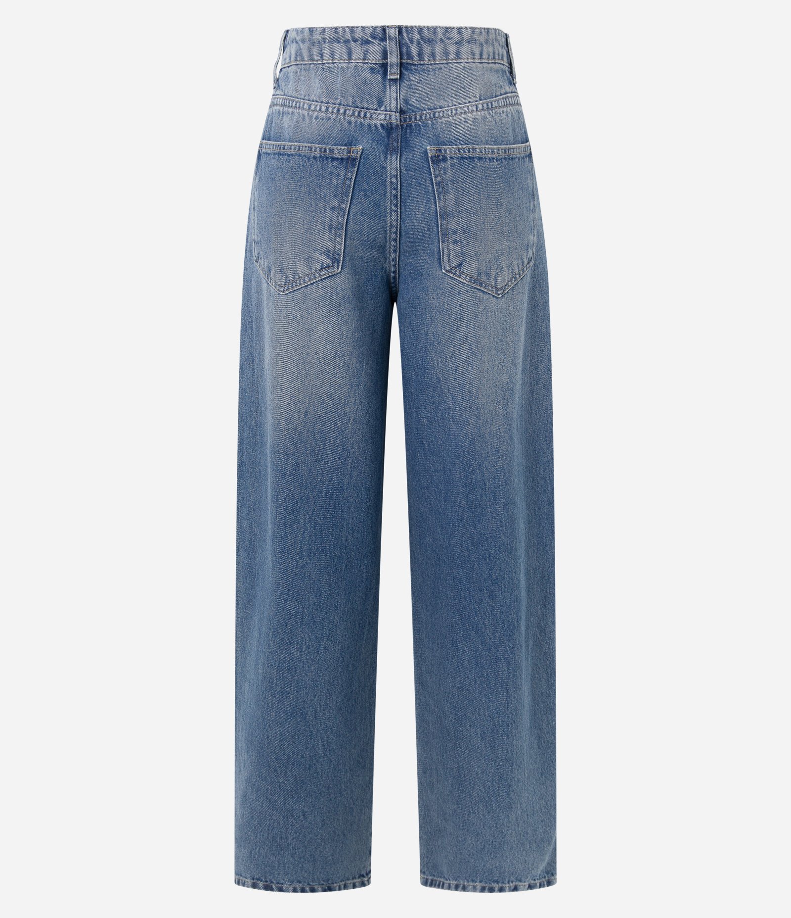 Calça Baggy em Jeans Azul 2