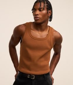 Regata Regular Básica em Ribana de Algodão