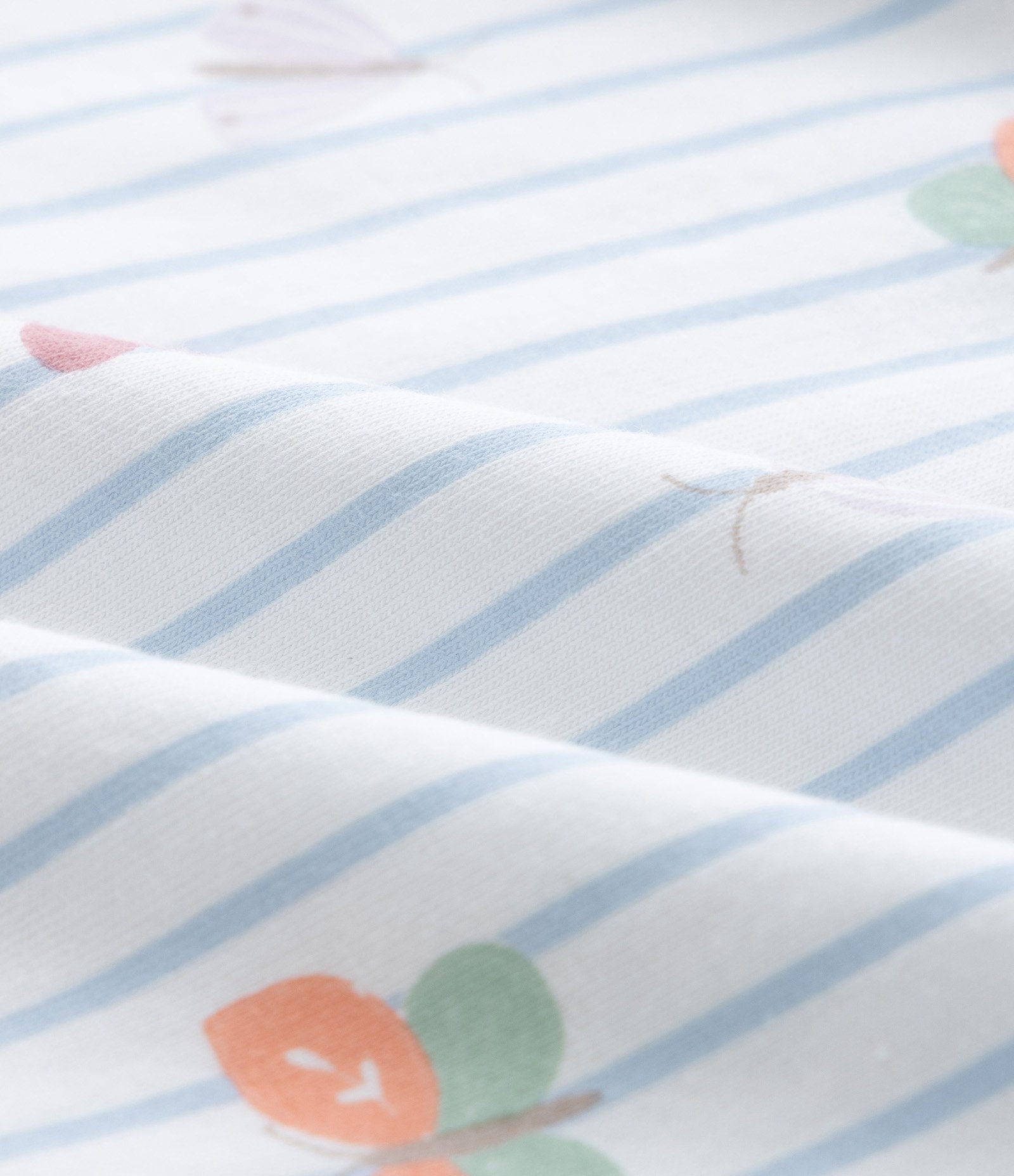 Macaquinho Infantil com Babado e Listras - Tam 0 a 18 meses Branco 3